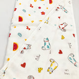 Ultra-Soft, 3Layer Muslin Reversible Baby Blanket for Babies