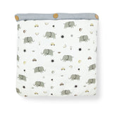 Organic Muslin Carry Nest for Baby -Traveling bed Soft Cotton-Elephant