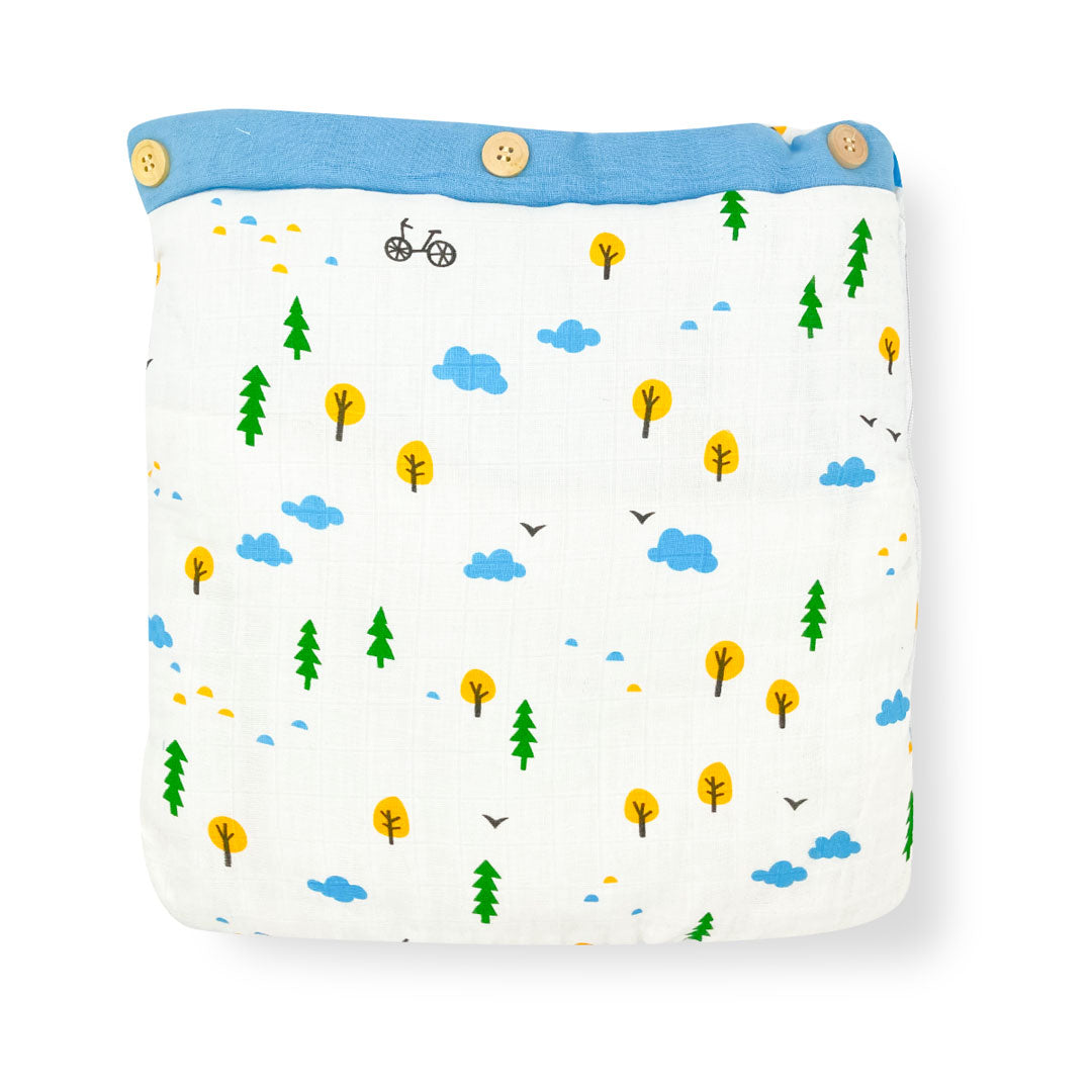 Muslin Carry Nest for Baby -Traveling Bed Soft Cotton - Cycle