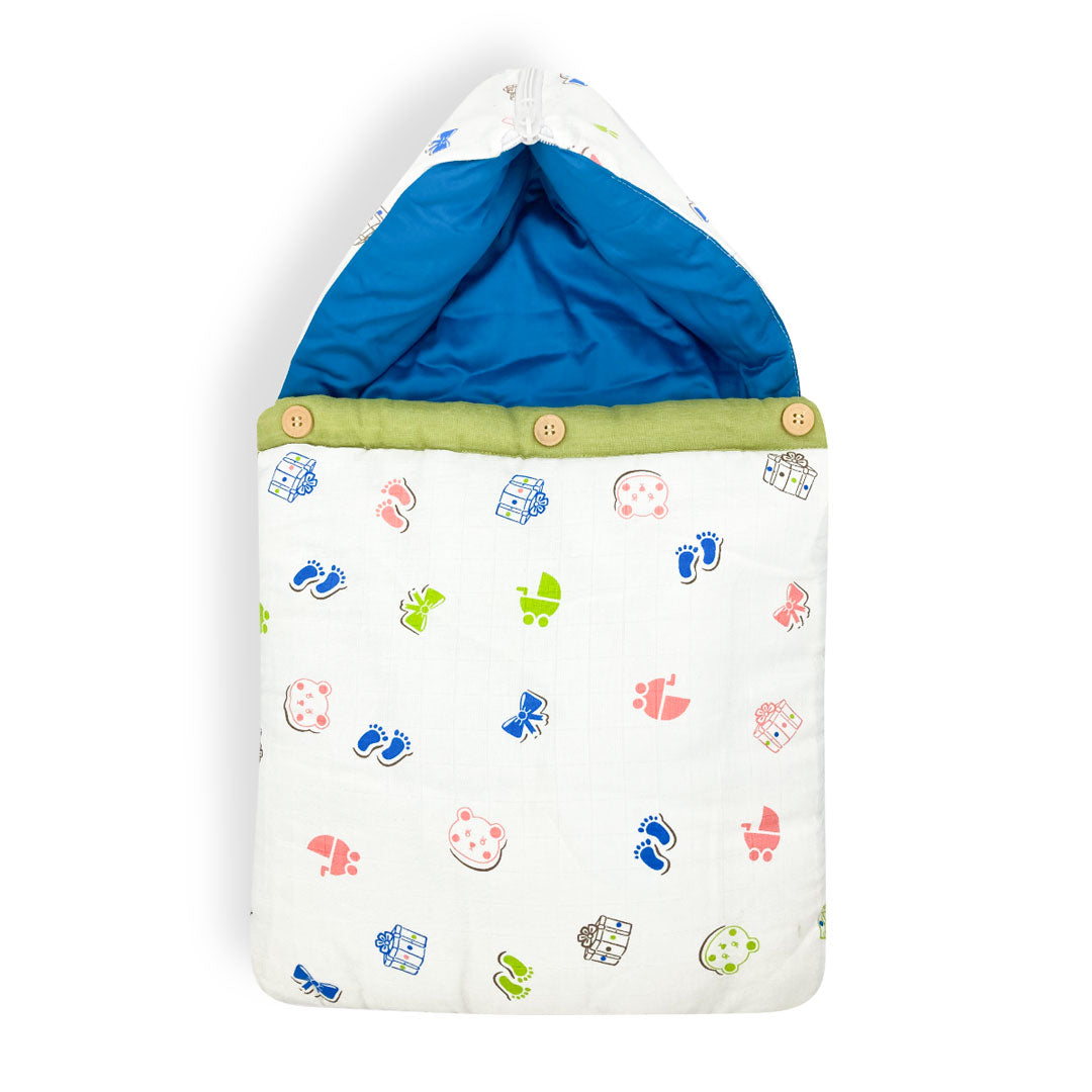 Muslin Carry Nest for Baby -Traveling Bed Soft Cotton -Newborn