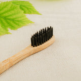 Organic Bamboo Toothbrush for Kids/Toddler/Adult -Activated Charcoal Bristle (Pack of 4)
