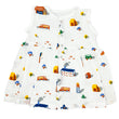 Sleeveless Muslin Frock for Baby Girl -100% Organic Cotton - Houses
