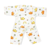 Full Sleeve Kimono Baby Night Suit /Pyjama Set -Organic Muslin -Sleeping Pug