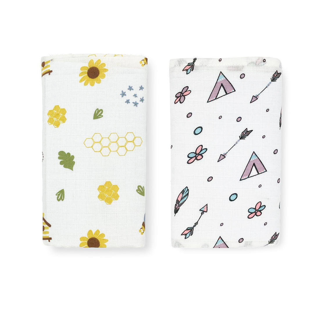 Best Combo- Organic Muslin Swaddle - Towel(Pack of 2)