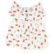 Muslin Frock for Baby Girl - Butterfly Sleeve  100% Organic Cotton Rabbit