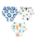 100% Muslin Reusable Baby Diaper, Padded Underwear - Pack of 3