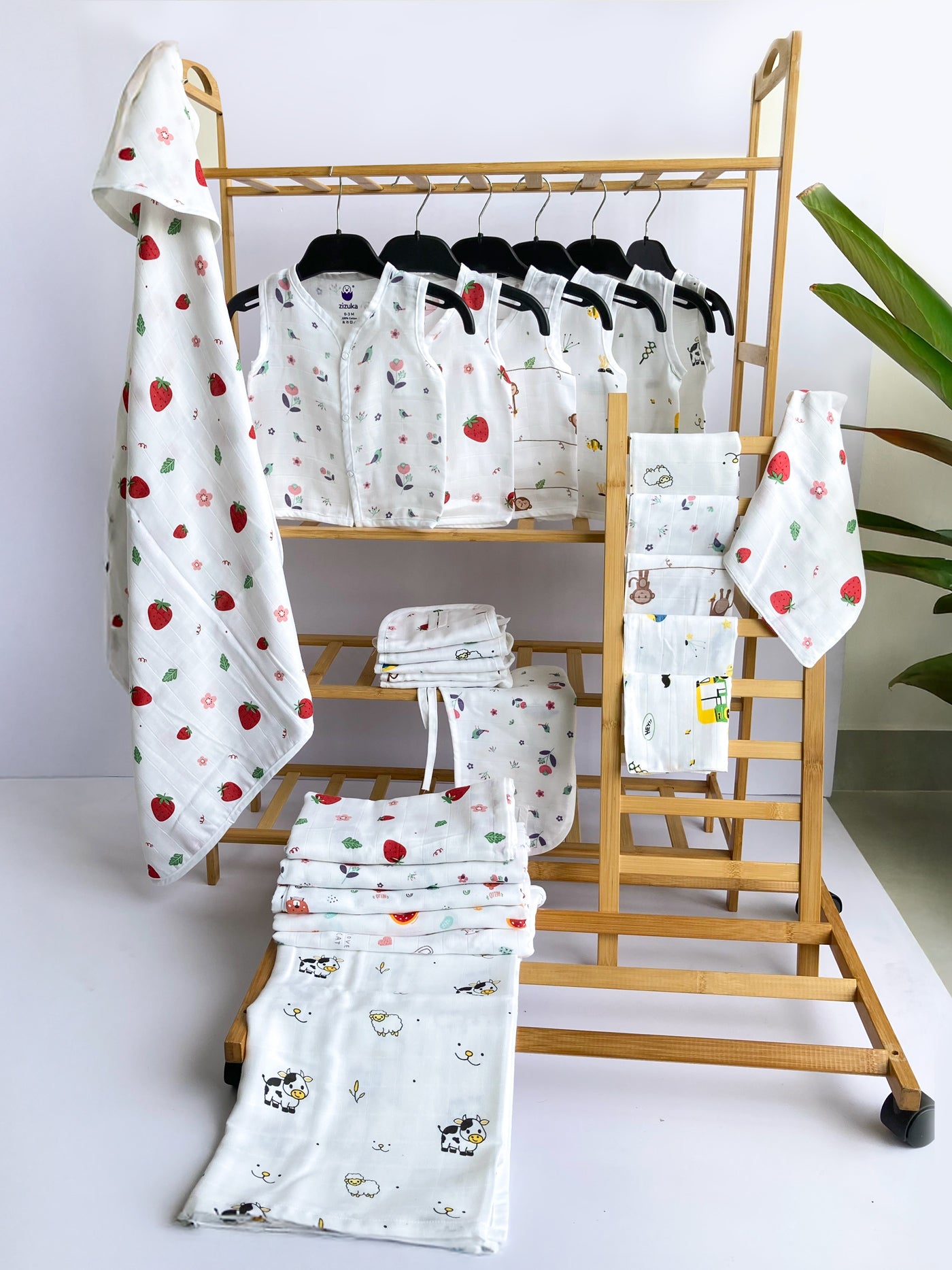 Muslin Baby Bundle Set -Soft Breathable Newborn Essentials