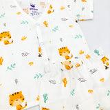 Muslin Jabla Co Ord Set, Jabla Shorts - 100% Cotton -Tiger