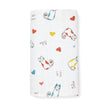 100% Soft Cotton Muslin Swaddle / Towel - Cat