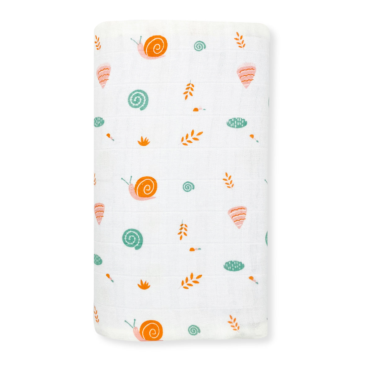 100% Soft Cotton Muslin Swaddle / Towel - Snail