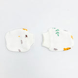 Double Layer Newborn Muslin Baby Cap Mitten Socks Set- Tiger