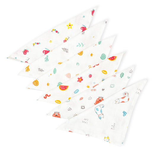 Muslin Baby Wipes / Newborn Napkin -100% Organic Cotton (Pack of 6)