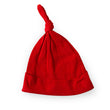 X'mas Knotted Beanie Cap -Wine Red
