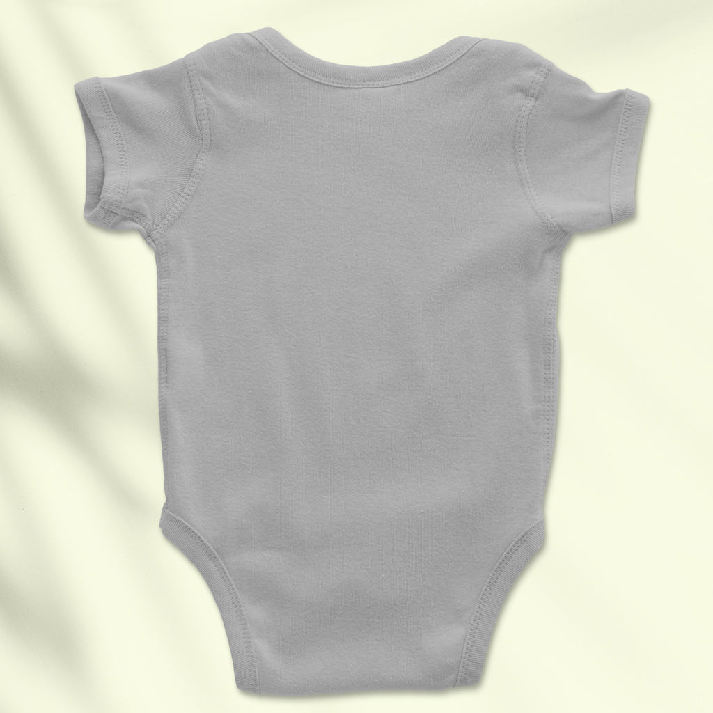 Newborn Baby Onesie Grey/Ash Color 100 Premium Cotton Bodysuit zizuka
