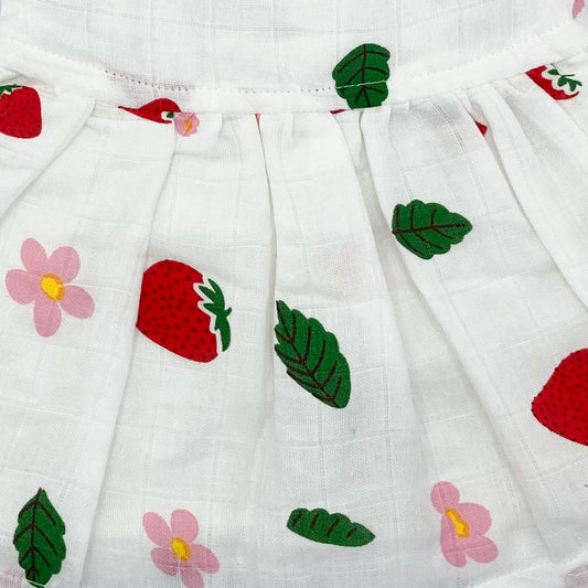 Pure Comfort  Sleeveless Embroidered Organic Cotton Baby Jabla