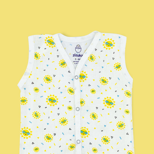 Organic Cotton Muslin Jabla - Little Sunshine