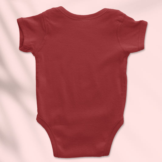 Baby Onesie Maroon -100% Premium Cotton Bodysuit