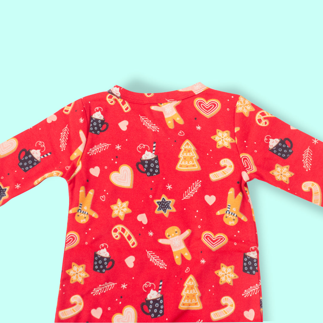 Sleepsuits/Rompers- Red Color Themed Combo