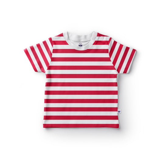 Red - White Premium Cotton T-shirt | Half Sleeve TShirt