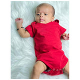 Baby Onesie Red -100% Premium Cotton Bodysuit