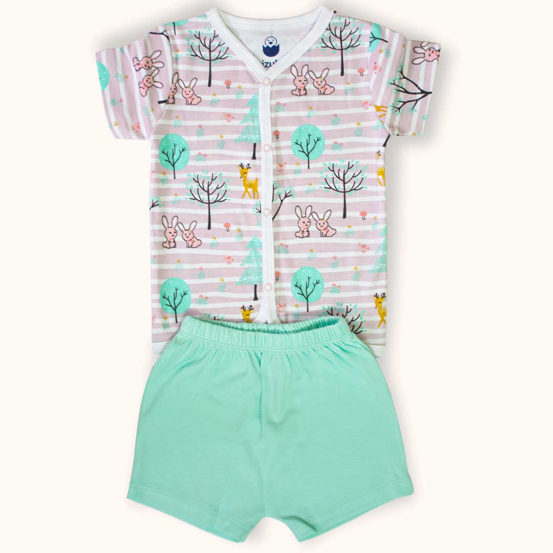 Freedom Combo- Muslin Cotton Sleeveless Shorts Set-Buy 2 Get 1 FREE