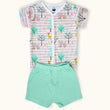 TShirt & Shorts Set - Cute Forest- Premium Cotton