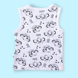 Tank Top Cotton T-shirt | Sleeveless  TShirt | Grey Tiger